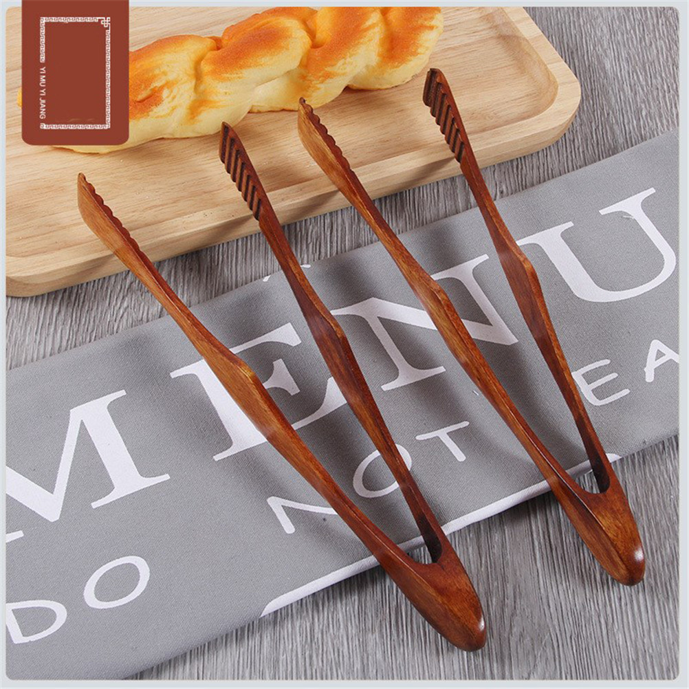 Home Cooking Services - 1 PC ไม้ไผ่ทําอาหารแหนบอาหาร BBQ เครื่องมือสลัดเบคอนสเต็กขนมปังเค้กคลิปไม้เครื่องครัวหน้าแรก