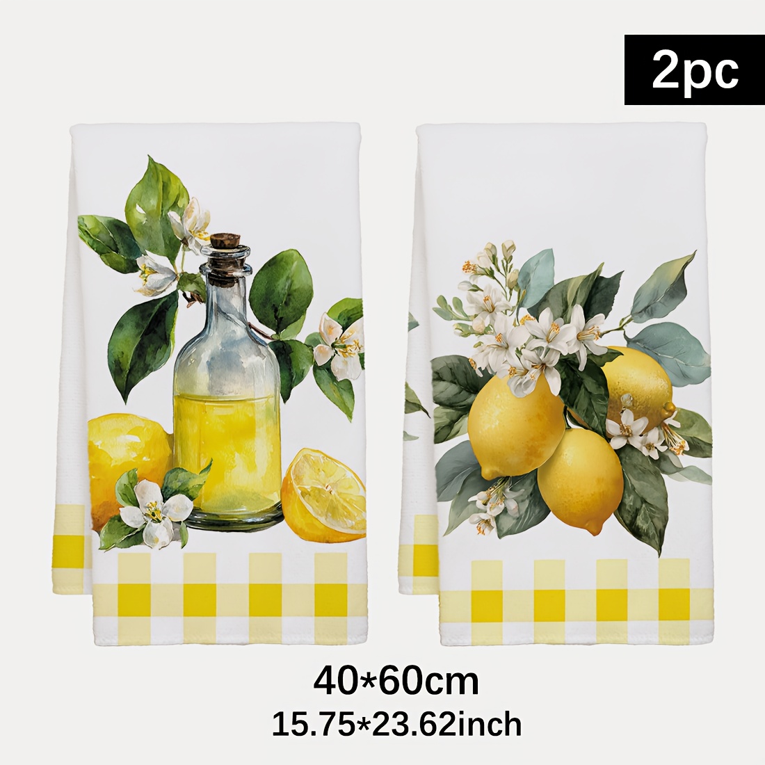 2 ชิ้น, ผ้าเช็ดครัวลายดอกเลมอน - Home Cooking Services บทวิจารณ์และราคา