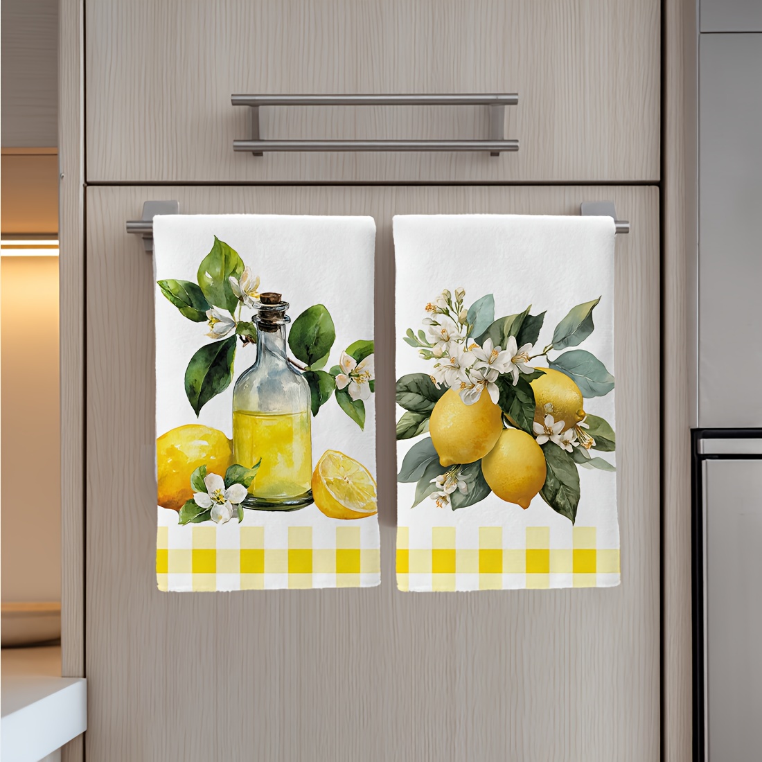 2 ชิ้น, ผ้าเช็ดครัวลายดอกเลมอน - Home Cooking Services บทวิจารณ์และราคา