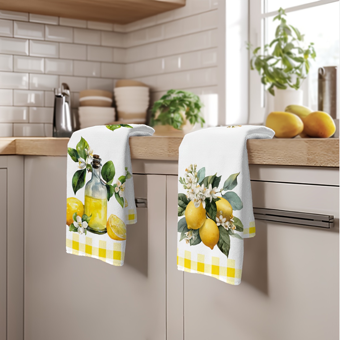 2 ชิ้น, ผ้าเช็ดครัวลายดอกเลมอน - Home Cooking Services บทวิจารณ์และราคา