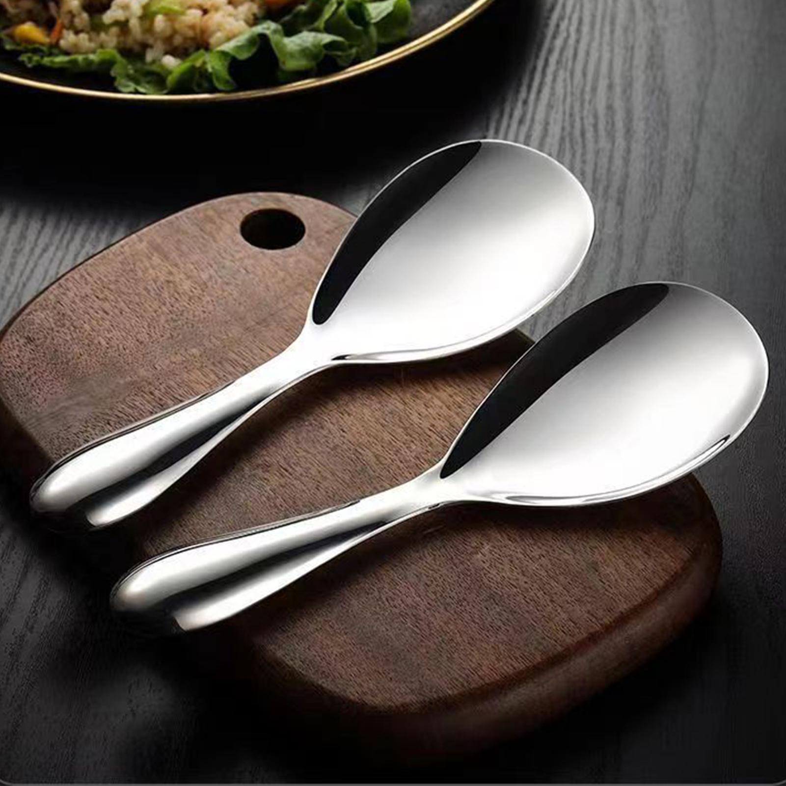 ทัพพีตักข้าวสแตนเลส 20.5x7 ซม. - Home Cooking Services บทวิจารณ์และราคา
