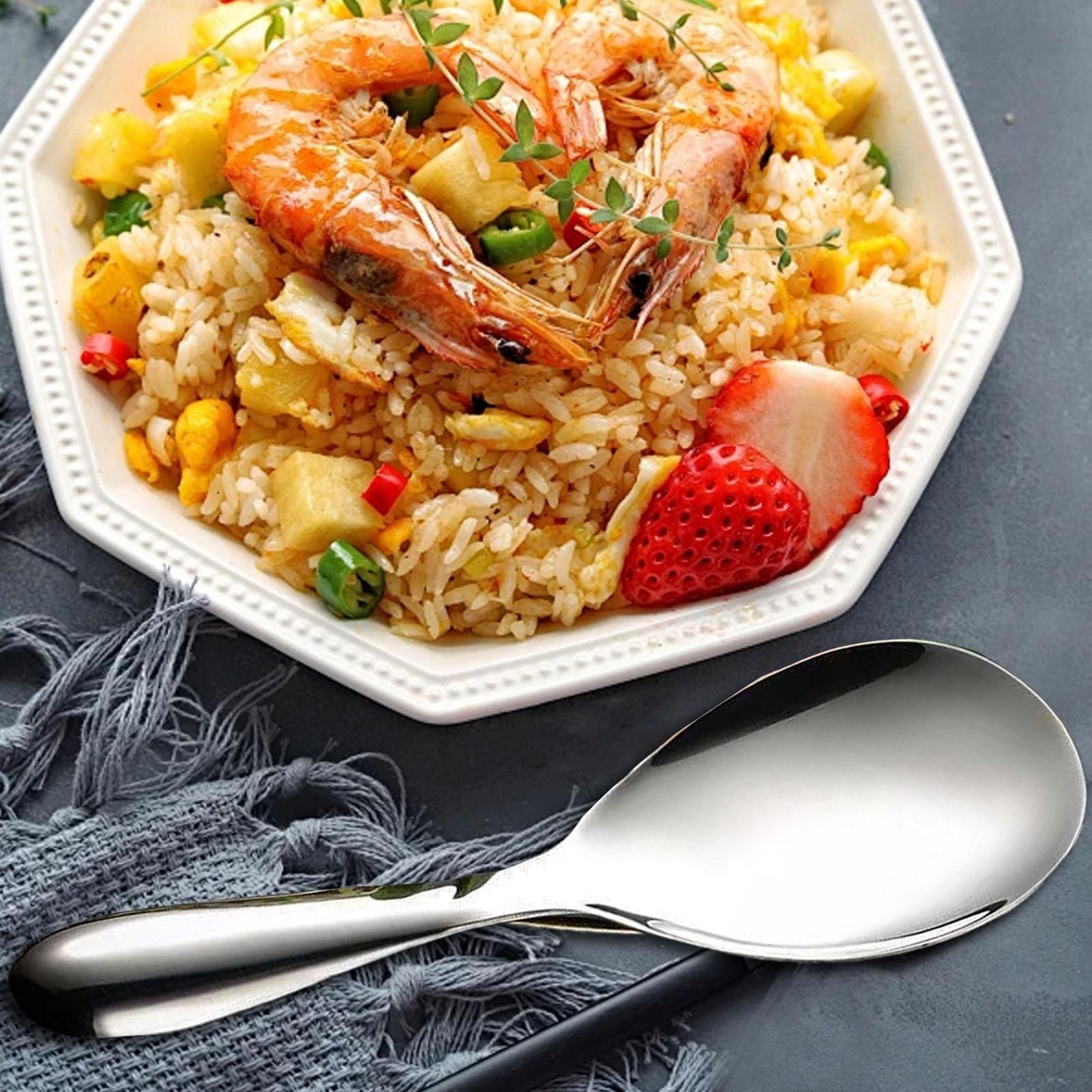 ทัพพีตักข้าวสแตนเลส 20.5x7 ซม. - Home Cooking Services บทวิจารณ์และราคา