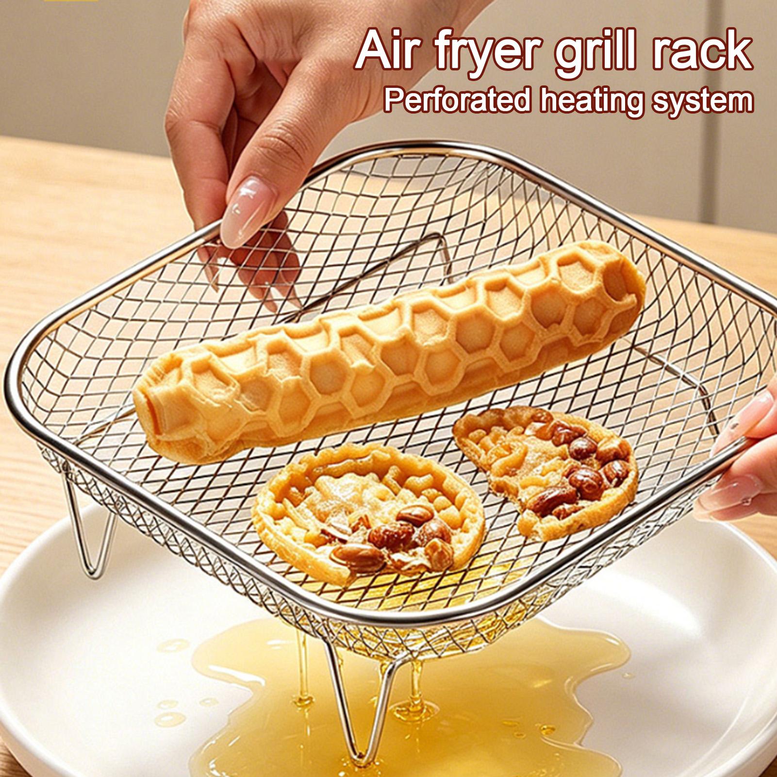 ตะแกรงทอดอาหารแบบสแตนเลส ซ้อนก - Home Cooking Services บทวิจารณ์และราคา
