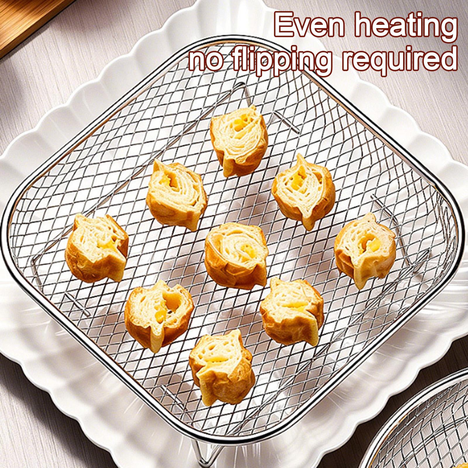 ตะแกรงทอดอาหารแบบสแตนเลส ซ้อนก - Home Cooking Services บทวิจารณ์และราคา